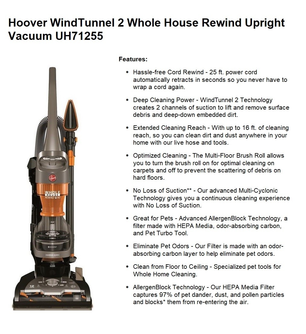 Hoover WindTunnel 2 Whole House Rewind