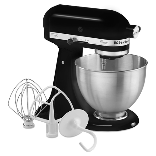 Kitchen Aid K45SSOB Tilt-Head 4.5 Quart Stand Mixer Onyx Black