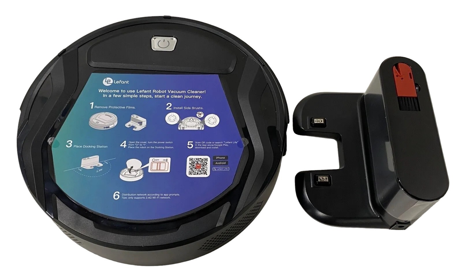 Lefant Robot Vacuum Cleaner Automatic Self-Charging, Wi-Fi/App/Alexa/Remote Control