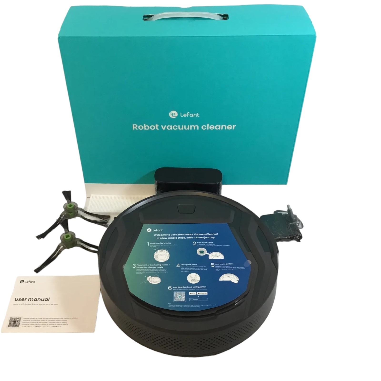 Lefant M210 Pro Robot Vacuum Cleaner, Self-Charging Wi-Fi/APP Remote Connected Robotic Vacuum Cleaner