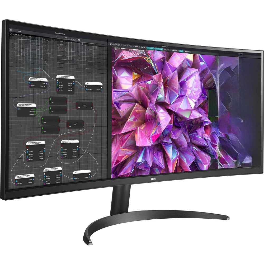 LG UltraWide 34.14" 1440p 60Hz 5ms HDMI HDR Curved Monitor 34WQ60C-B