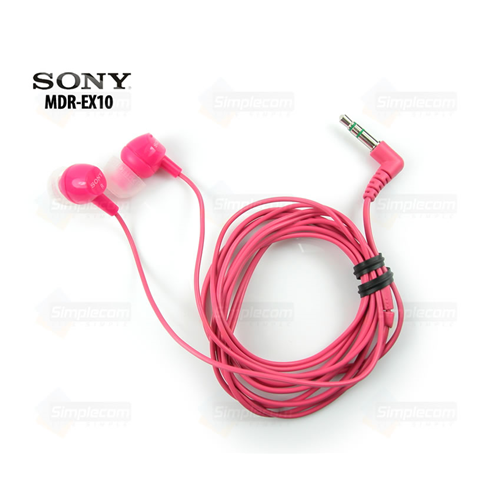 Sony In-Ear Stereo Headphones-Hot Pink