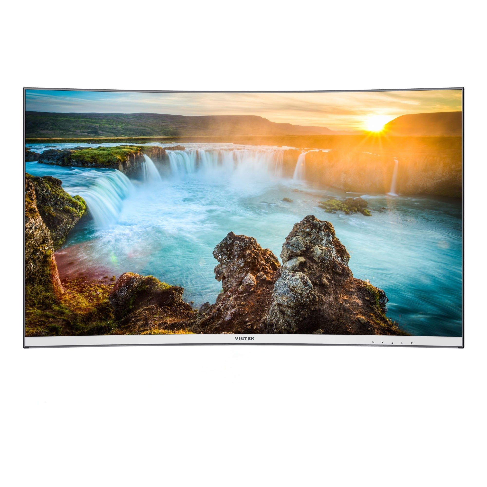 Viotek 32" LED Curved Monitor 1080p 75hz 5ms Free Sync HDMI & VGA White - NB32CW (No Stand Base)
