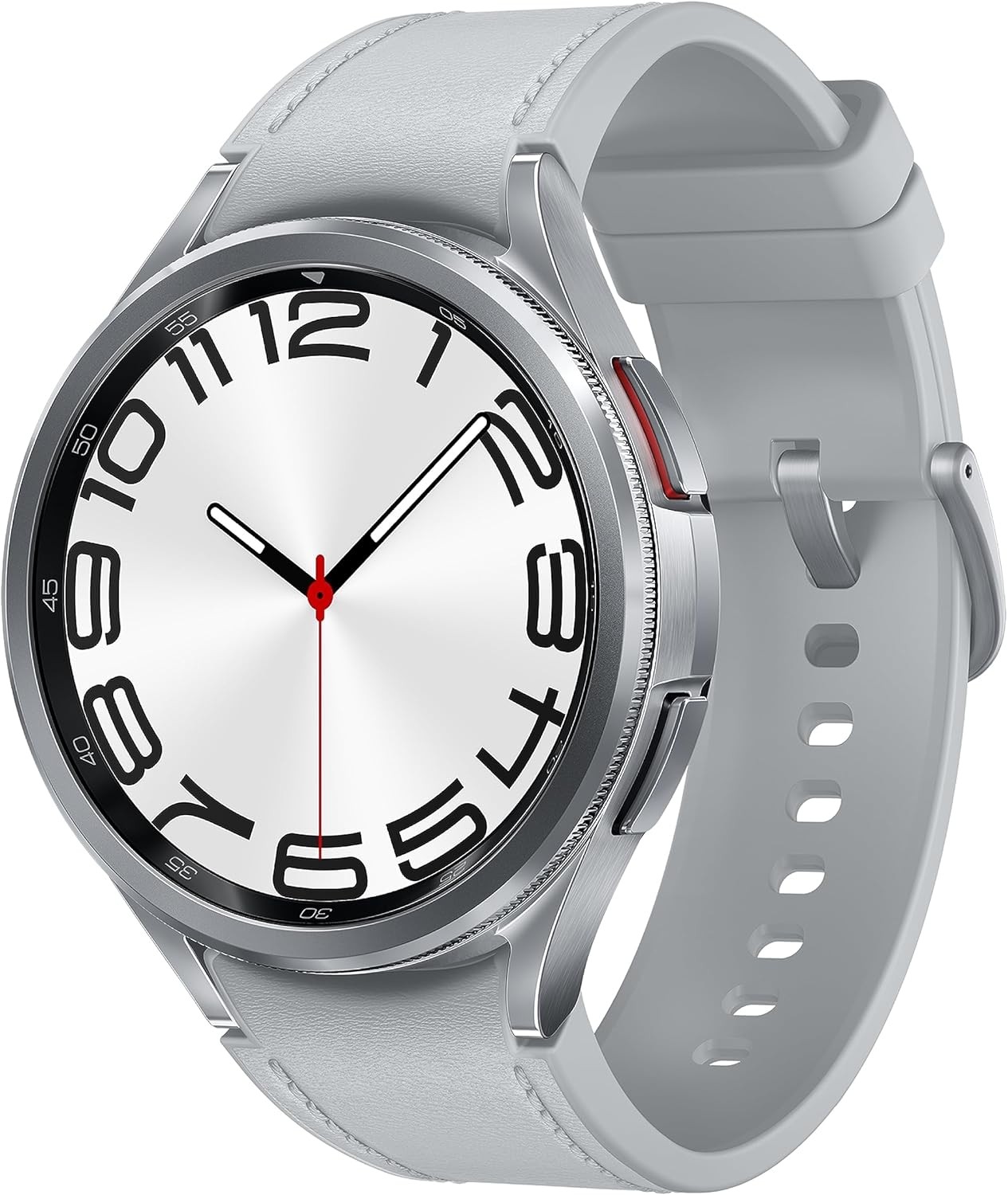 Samsung Galaxy Watch6 Classic Stainless Steel Smartwatch 43mm LTE Silver SM-R955UZSAXAA