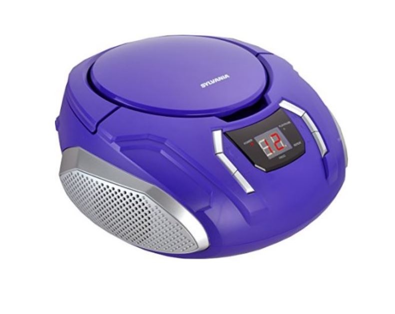 Sylvania SRCD261-C-PURPLE CD Boombox