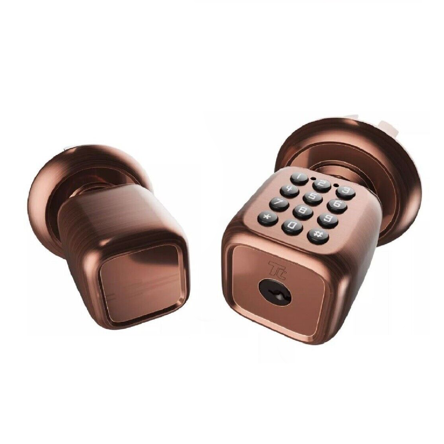 Turbolock Smart Digital Door Lock Built-in Keypad, Door Knob-Style for Keyless Entry Bronze - TL111WM-BZ 