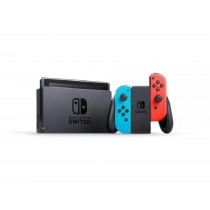 NINTENDO SWITCH WITH NEON BLUE AND NEON