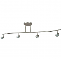 4LT 6.5W LED GU10 DUAL STEM BAR FIXTURE