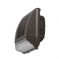 35W LED WALL PACK W/PRISMATIC CLR PC LNS