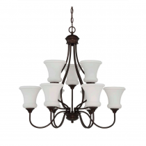 9LT 60W MB VALARE 2TIER CHANDELIER