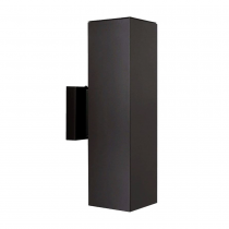 2LT 4IN SQUARE ALUM WALL SCONCE OB