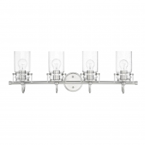 QAIRO 4LT MB VANITY WITH CLEAR SEEDED GL