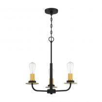3LT 100W MB ONYX CHANDELIER