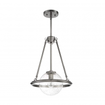 MESSIER 1-LT PENDANT WITH CLEAR SEEDED