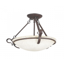 3-LT 100W MB VENICE SEMI-FLUSH