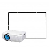 RCA LCD HD Projector with fold up screen