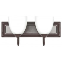 2LT-100W MB SCONCE FRSTD MILK GLS OB