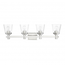 RIELLA 4LT MB VANITY WITH CLEAR SEEDED