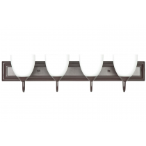 4LT-100W MB SCONCE FRSTD MILK GLS OB