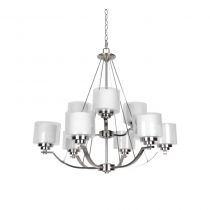 9-LT 2-TIER 60W MB ABBOT CHANDELIER