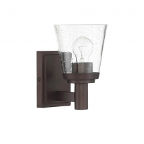 RIELLA 1LT MB VANITY WITH CLEAR SEEDED