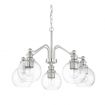 ORIANA 5LT MB CHANDELIER WITH CLEAR SEED