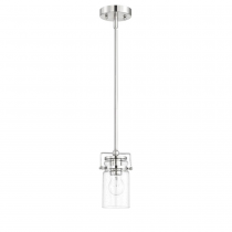 QAIRO 1LT MB MINI PENDANT WITH CLEAR SEE