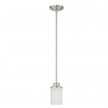 1 LT SOMES MINI PENDANT LINEN GLS