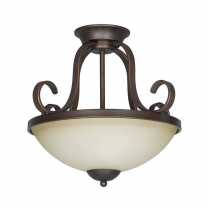 2-LT 100W MB PROVANO SEMI FLUSH