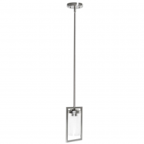 PRESTIGE 1LT MINI PENDANT WITH CLEAR GLA