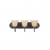 3LT VANITY TEA STAINED GLS OB