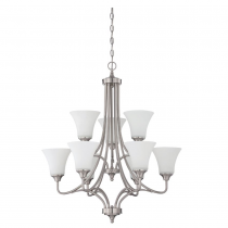 9LT 2-TIER 60W MB DARBY CHANDELIER
