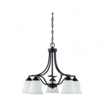 5-LT 100W MB MARSTON CHANDELIER DOWN