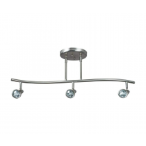 3LT 50W GU10 DUAL STEM TRACK FIXTURE