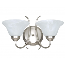2 LT TWIST SCONCE 2-60W SN