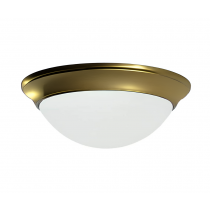 Sunset Lighting F7179-10 3-Light 180W 16" Wide Flush Mount Ceiling Fixture - Polished Brass