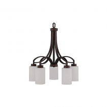 5LT 100W MB DALTON CHANDELIER DOWN