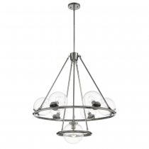 GALAXII 7-LT CHANDELIER WITH CLEAR SEED