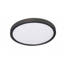 Sunset Lighting LED Round Panel 24W 1700LM, Dimmable Black F8210-31-2-4K