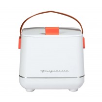 Frigidaire 6-Can Retro Top-Opening Portable Beverage Mini Fridge/Cooler EFMIS308-WHITE Certified Refurbished