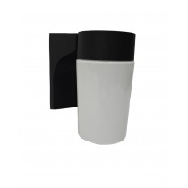 Sunset Lighting F4511-31 Outdoor Wall Sconce with Opal Glass Black Finish