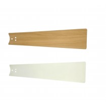 Luminance 3 Reversible Wood Blades in Satin White/Maple for Keane 52" Brushed Steel Indoor Ceiling Fan - B320SWMP