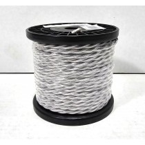 Luminance Rayon Covered Twisted Cord Silver White D832