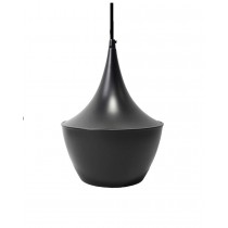 Sunset 1-Light Medium Base ALUM. Mini-Pendant with Bulb Black color - T10376L