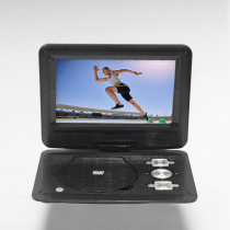 Onn Portable 10" DVD Media Player with 5-hour battery life, compatible with DVD+R/RW, CD- R/R, ideal for car traveling or long journeys - 100093889