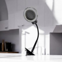 Tensor LED Magnifier Clip Lamp Black
