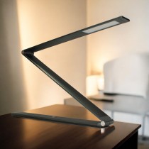 Electrix Slim Line Z Foldable Desk LED Lamp 1217 Lumens 24V 500mA, Color: Dark Grey Brushed Aluminum - 20840-000