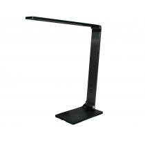 Electrix LED Slim Foldable T Desk Lamp Black Brushed Aluminum 10W, 110-240V, 4x Brightness adjustments