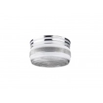 8-5/8IN CLR & WHT DRUM FIXTURE PC COLOR