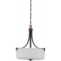 Sunset Lighting Dalton 3-Light Pendant 100W Opal Etched Glass Dimmable - Provincial Bronze - F18007-64 